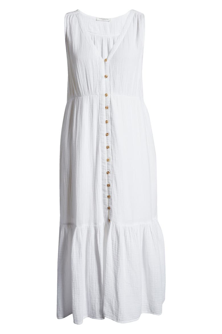 Lexa Crinkle Maxi Dress, Alternate, color, WHITE