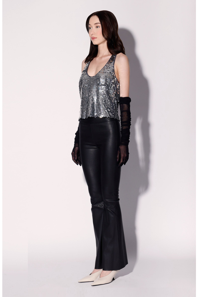 Destiny Top, Alternate, color, Silver Sequin