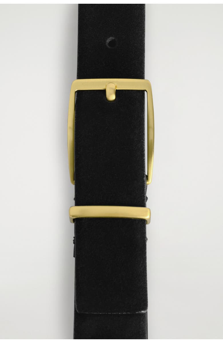 COS Classic Suede Belt, Alternate, color, Black