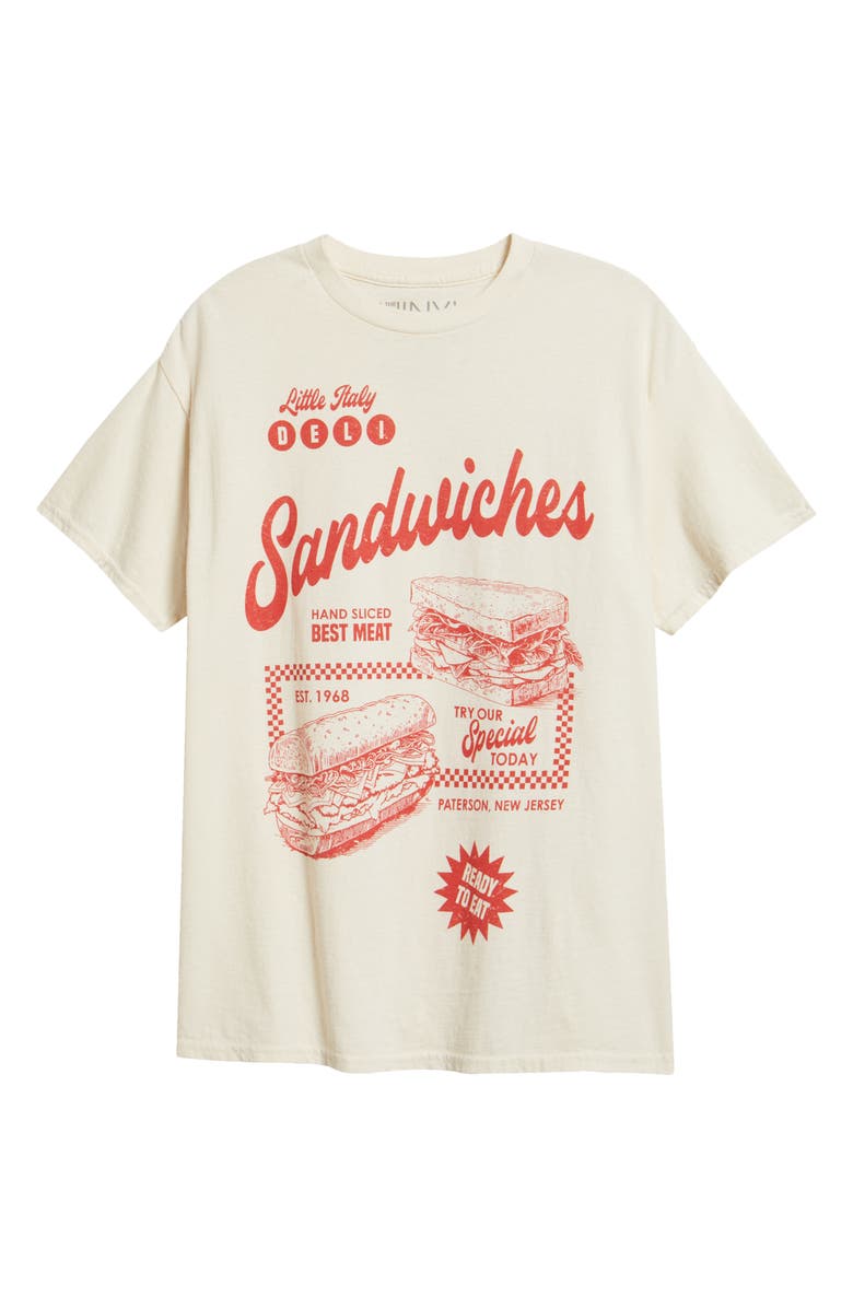 Vinyl Icons Sandwiches Cotton Graphic T-Shirt, Alternate, color, Marshmallow