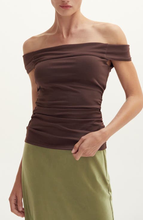 Off Shoulder Knit Top