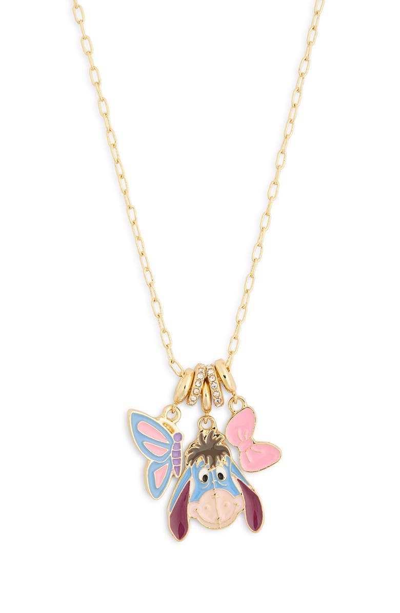 BaubleBar x Disney<sup>®</sup> Eeyore Spring Cluster Necklace, Alternate, color, Gold Multi
