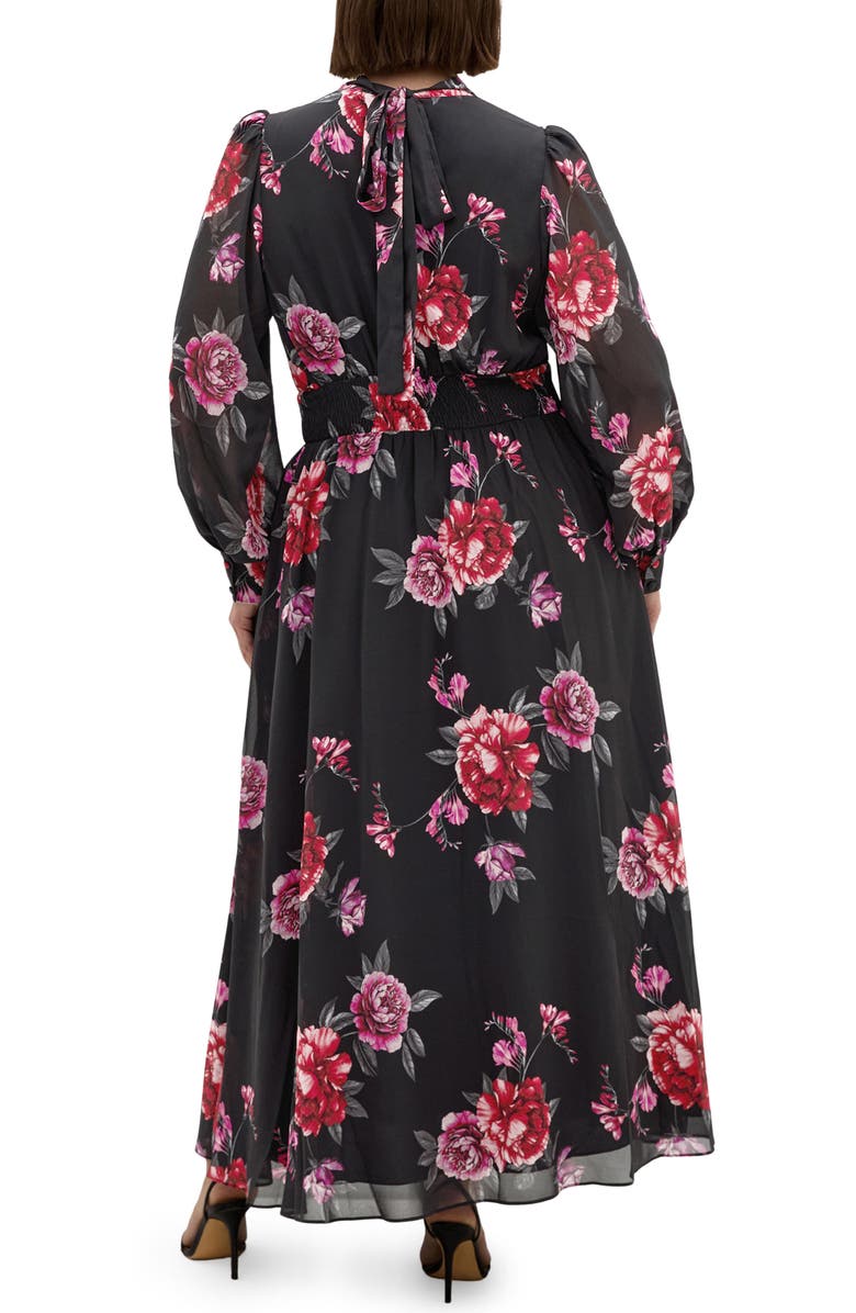 City Chic Alexandra Print Long Sleeve Maxi Dress, Alternate, color,