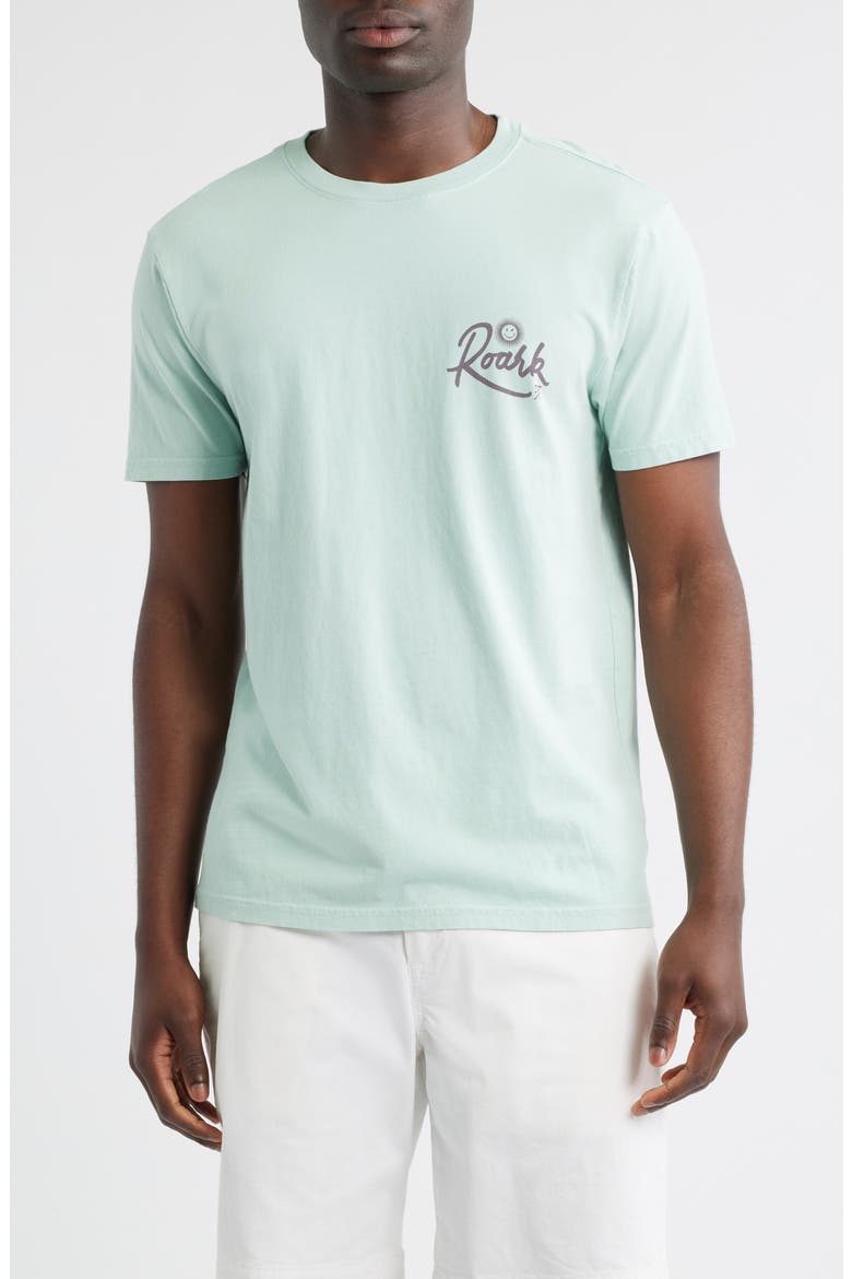 Palm Gorge Graphic T-Shirt, Main, color, HARBOR