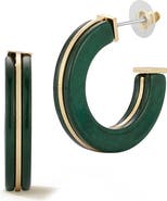 SPHERA MILANO Resin Hoop Earrings