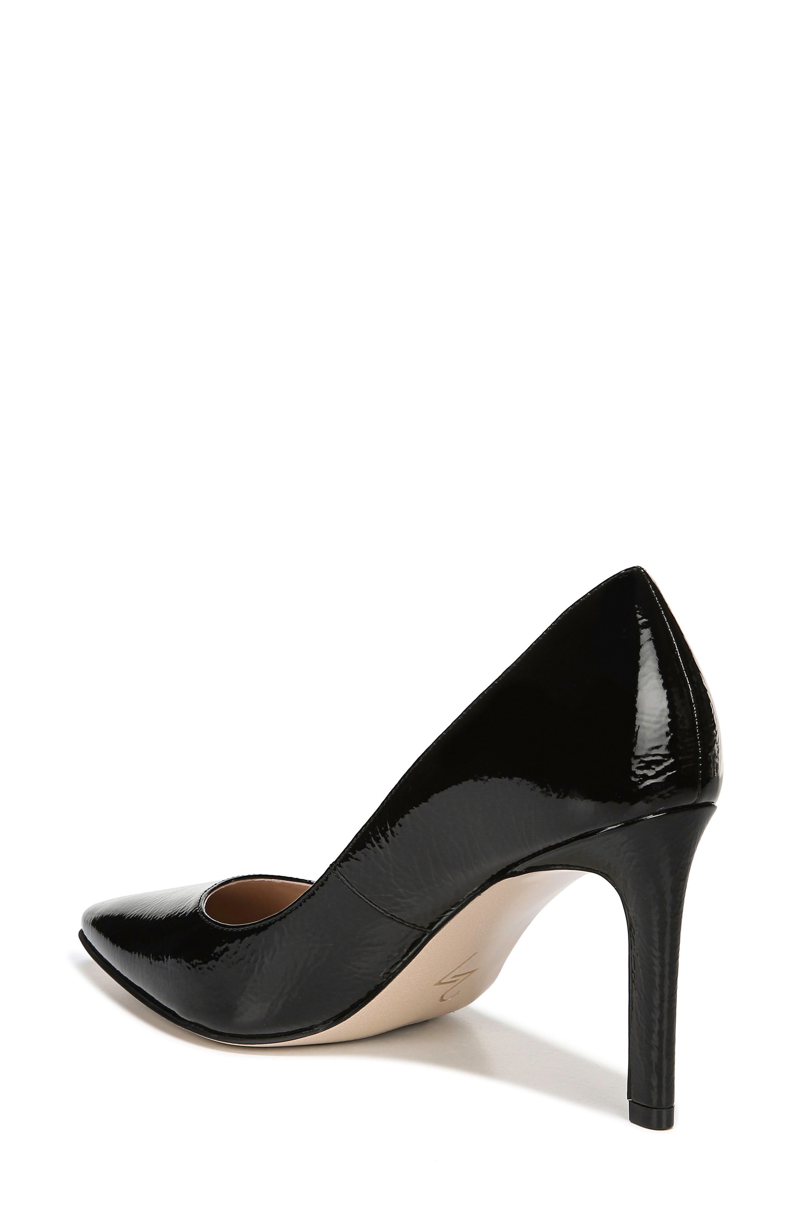 27 EDIT Alanna Pointed Toe Pump, Alternate, color, BLACK CRINKLE PATENT LEATHER