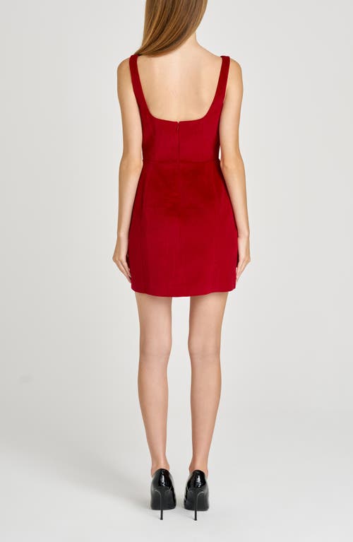 Wayf Clara Minidress In Red