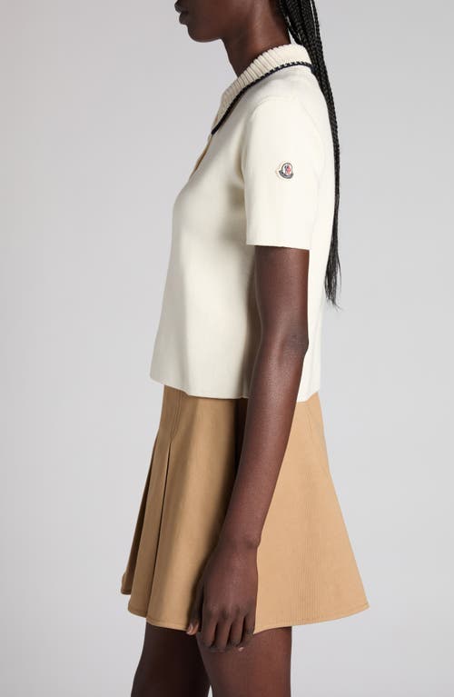 Moncler Knit Cotton Polo Shirt