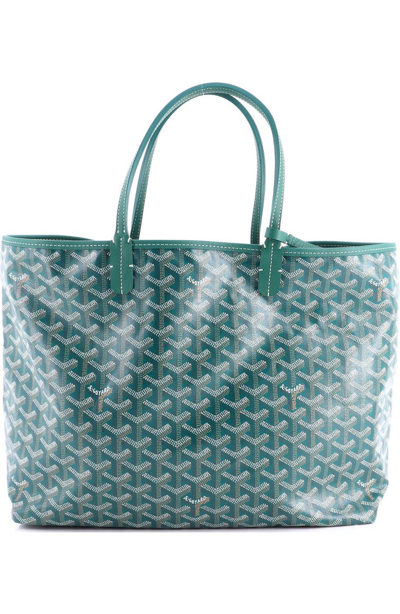 Pre-Owned Goyard Saint Louis Tote Coated Canvas PM, Main, color, Green