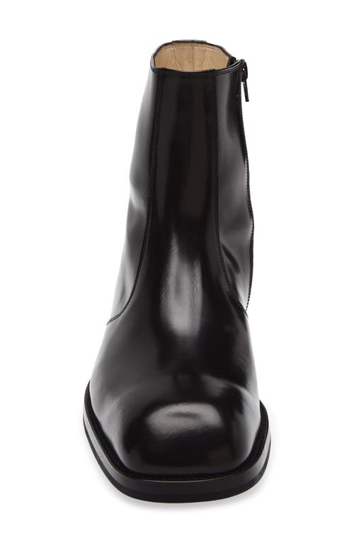 Lemaire Zipped Ankle Boot In Black