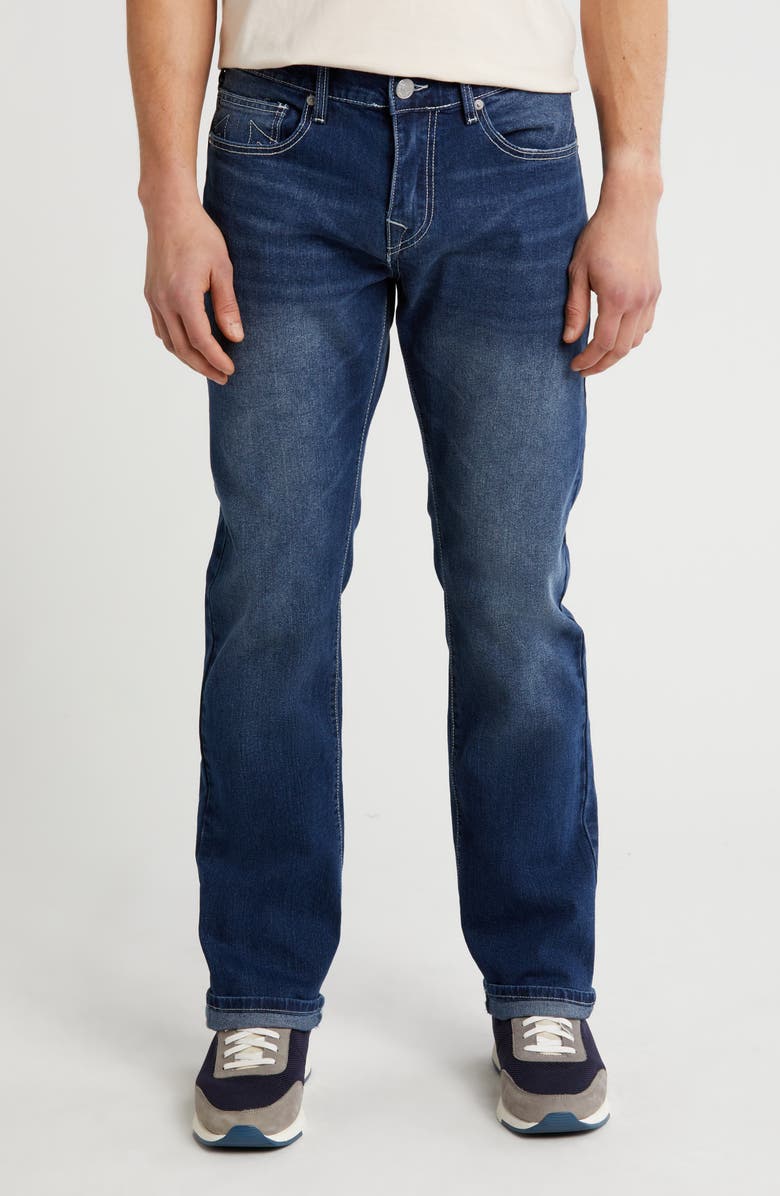 True Religion Brand Jeans Ricky Snap Straight Leg Jeans, Main, color,