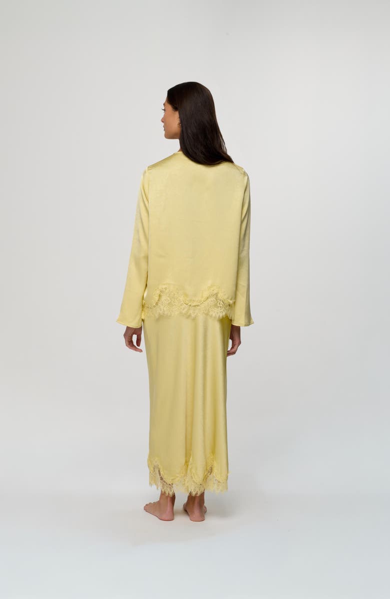 By Tess Collection Amora Blouse, Alternate, color, Pale Yellow