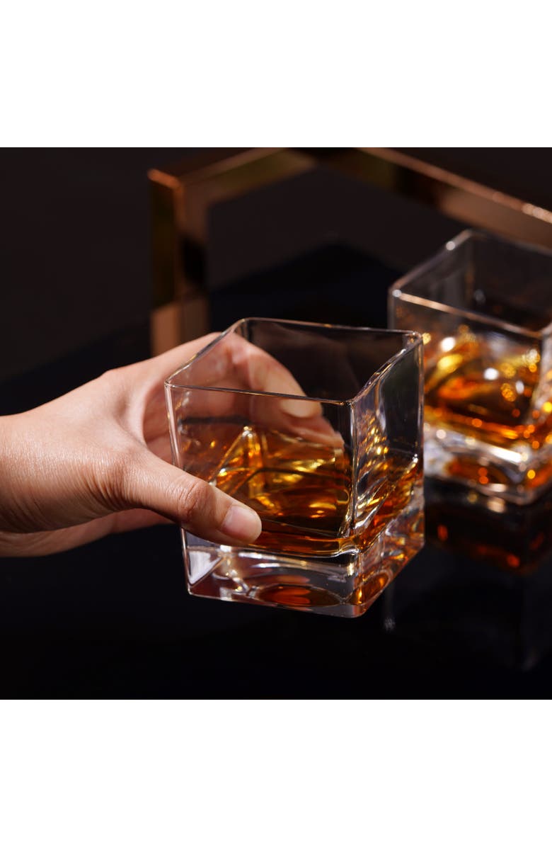 Viski Braque Crystal Rocks Glasses Set of 2, Alternate, color, Clear