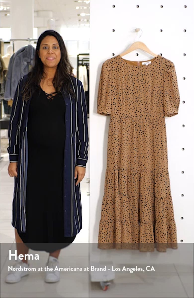BB Dakota Dot Print Midi Dress, sales video thumbnail