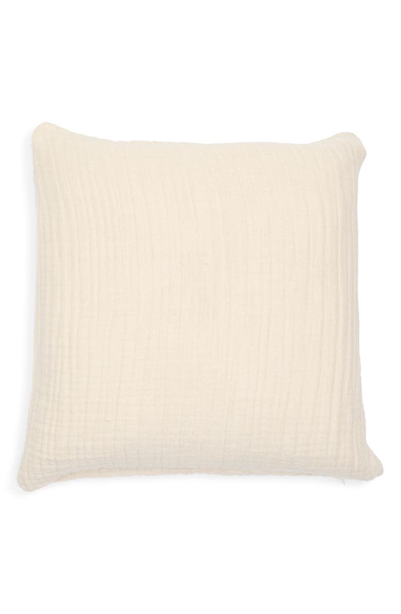 Parachute Cloud Gauze Organic Cotton & Linen Blend Pillow Cover, Main, color,