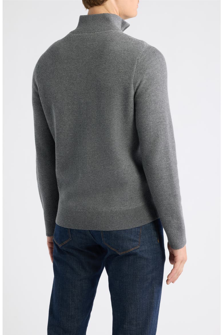 Cotton & Wool Jacquard Pullover, Alternate, color, GREY MOUNTAIN HEATHER