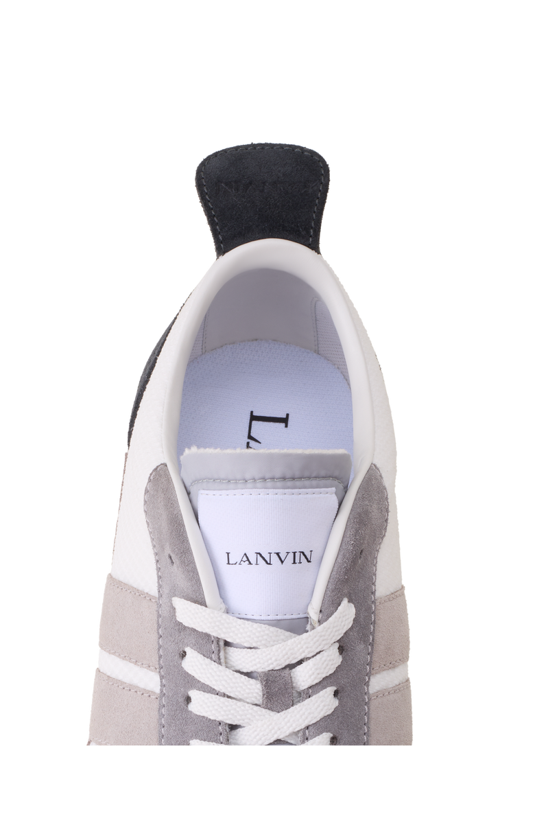 Lanvin Bumpr Sneakers In Mesh And Brushed Suede, Alternate, color, Grey