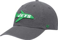 '47 Men's '47 Charcoal New York Jets Clean Up Legacy Adjustable Hat