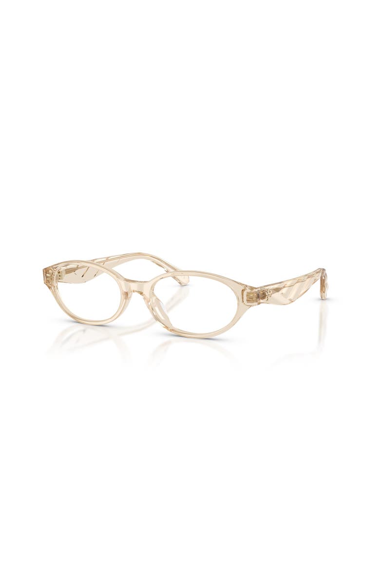 52mm Oval optical glasses, Main, color, Beige