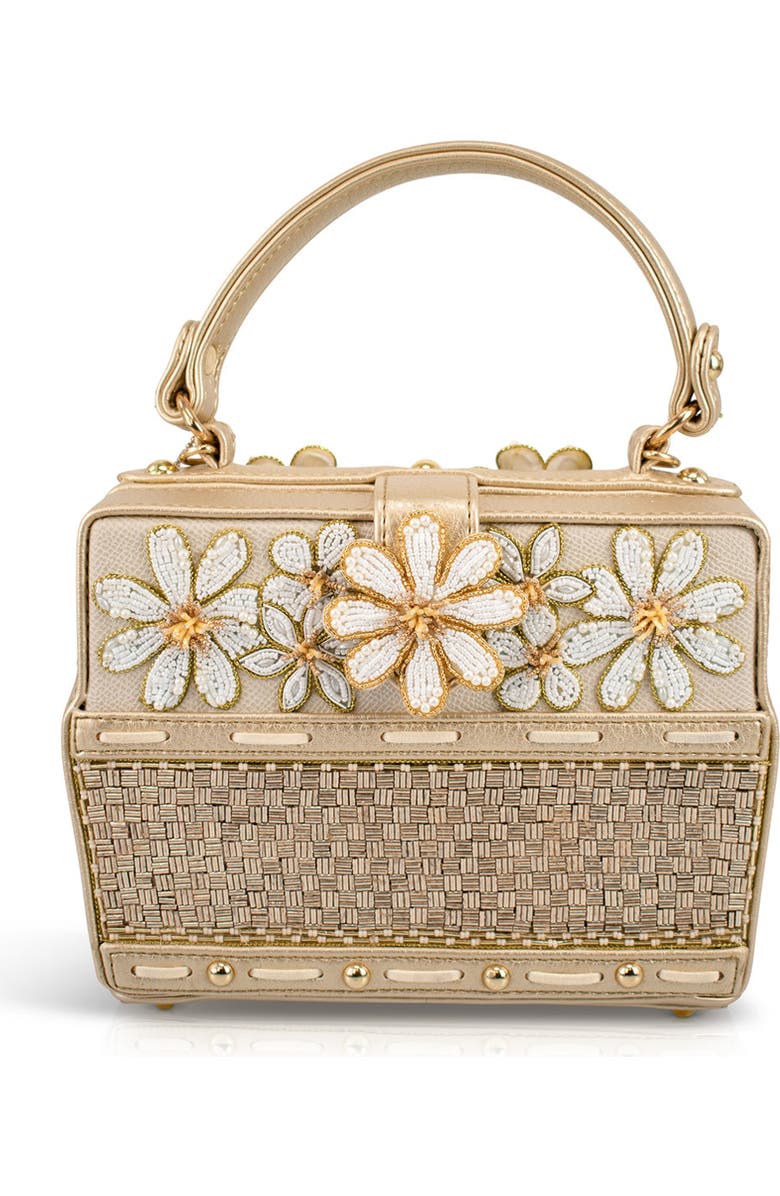 Mary Frances Accessories Basket of Sunshine Top Handle Handbag, Alternate, color, Gold
