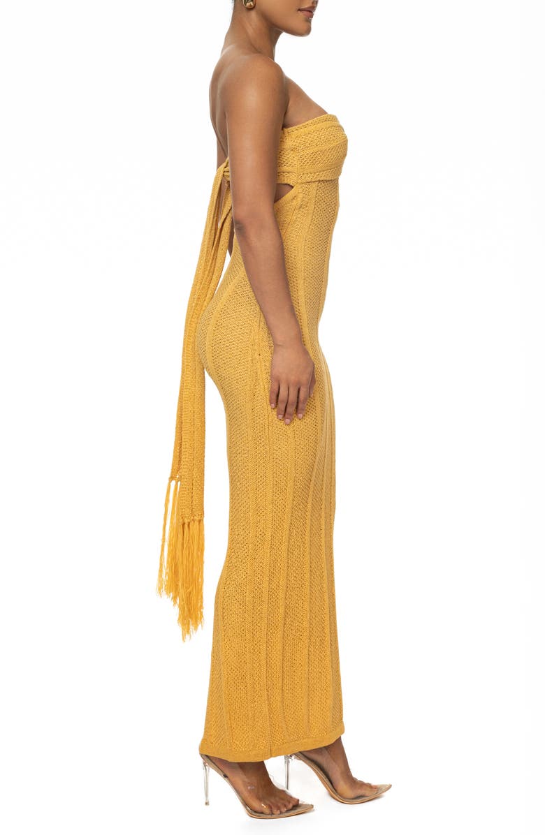 JLUXLABEL Bianca Strapless Knit Dress, Alternate, color, 