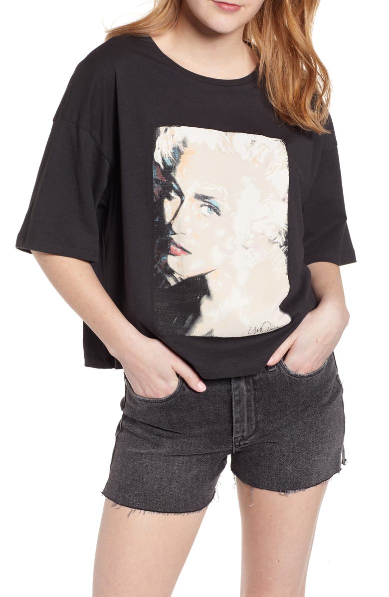 Noisy may Madonna Boxy Graphic Tee, Main, color,