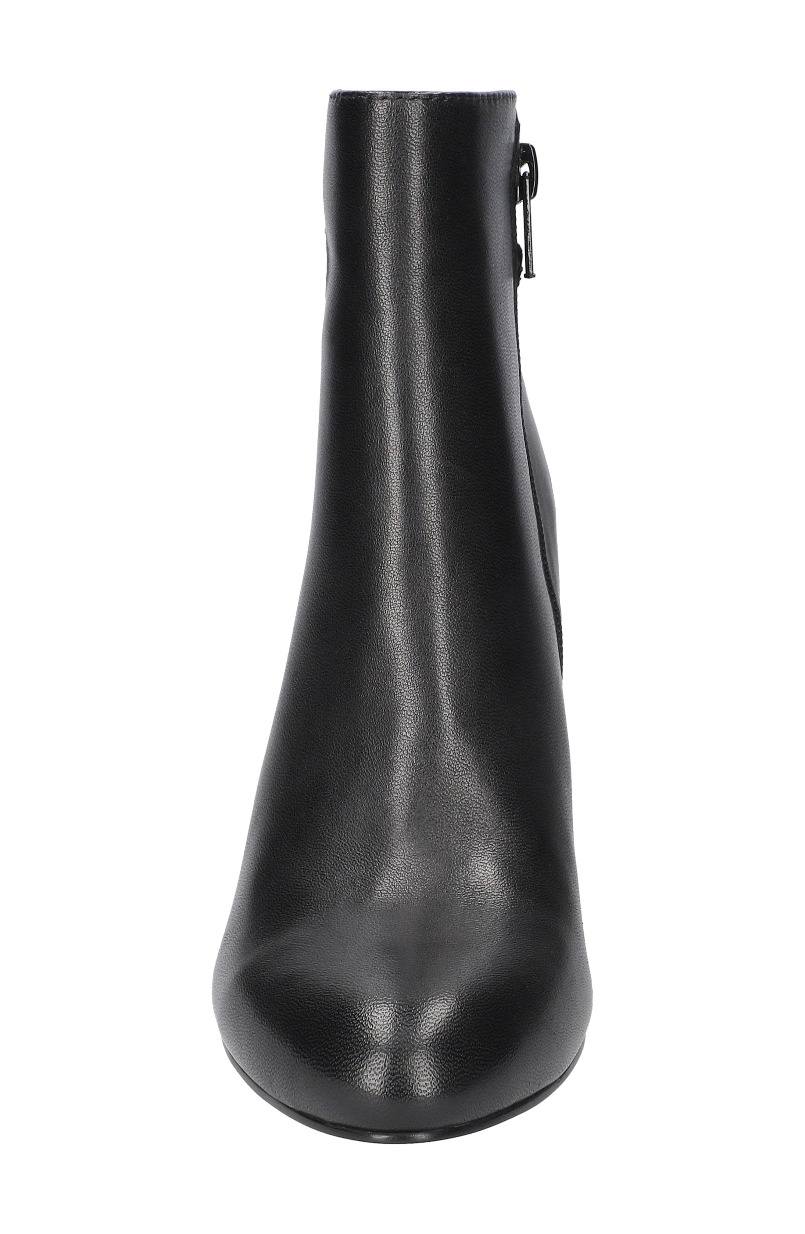 Agnes Bootie, Alternate, color, BLACK LEATHER