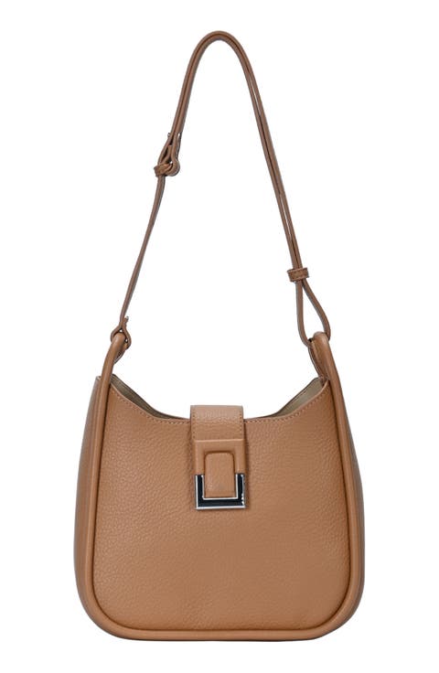 D-Ring Buckle Hobo Shoulder Bag