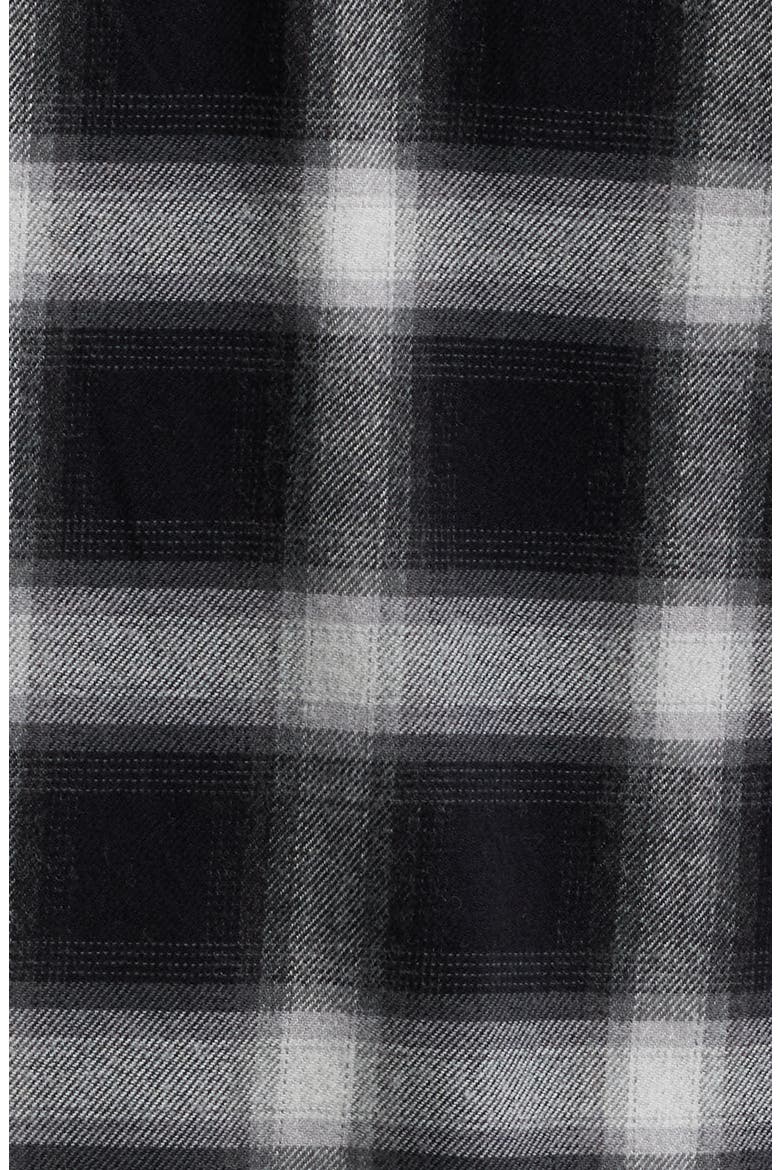 Roy Relaxed Fit Plaid Stretch Cotton Snap-Up Shirt, Alternate, color, MIRROR SMOKE