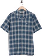Barbour Fairlands Regular Fit Plaid Short Sleeve Linen & Cotton Button-Up Shirt