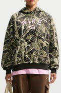 Nike Logo Graphic Camo Fleece Hoodie