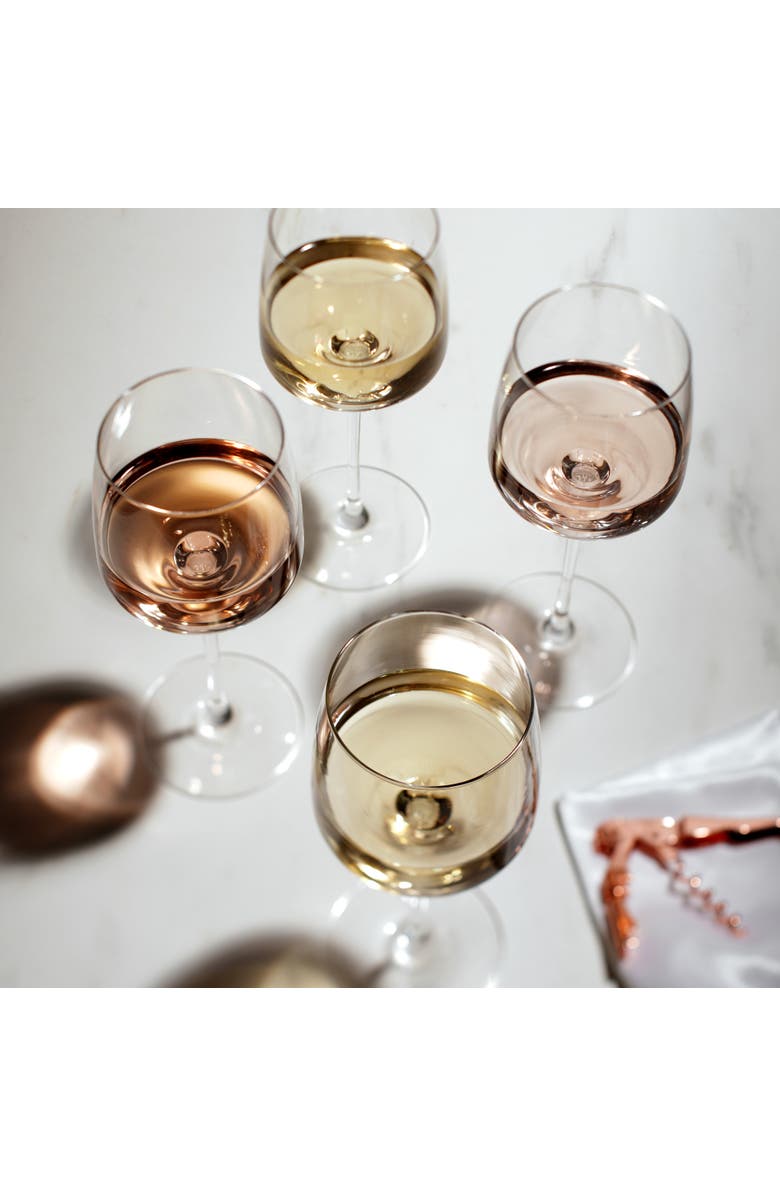 Viski Reserve Julien Crystal Chardonnay Glasses Set of 4, Alternate, color, Clear