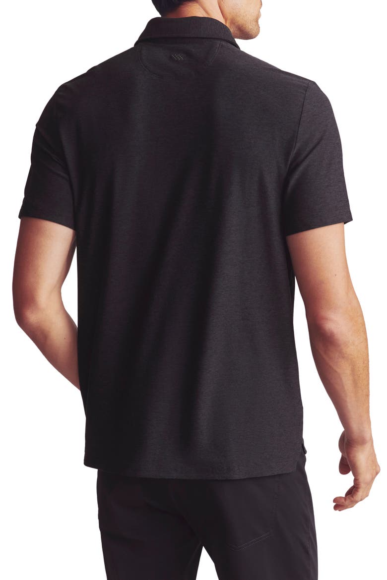 WFH Knit Polo, Alternate, color, TRUE BLACK HEATHER