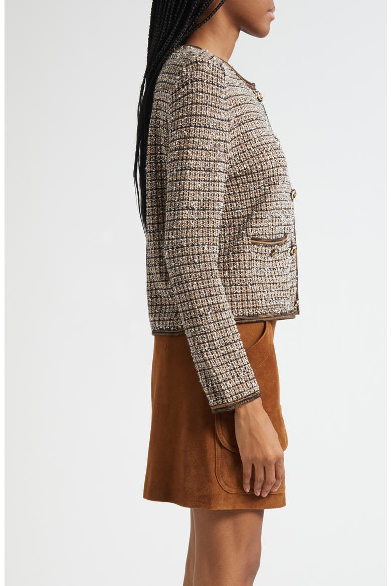 Brisa Tweed Knit Jacket, Alternate, color, ACORN MULTI
