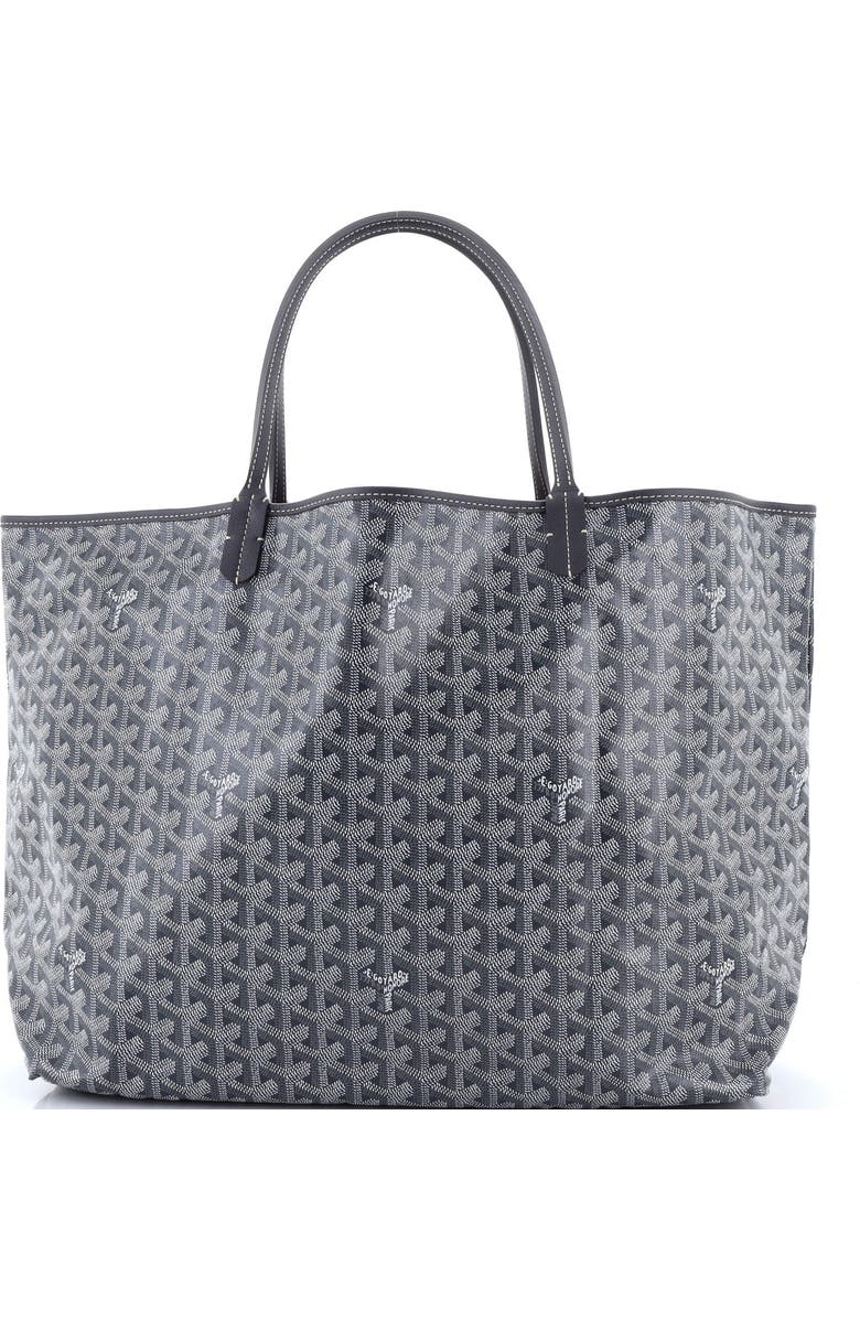 Pre-Owned Goyard Saint Louis Tote Coated Canvas GM, Main, color, Gray