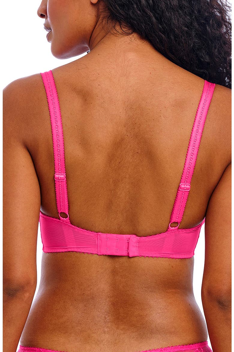 Fascinate Underwire Balconette Bra, Alternate, color, HOT PINK