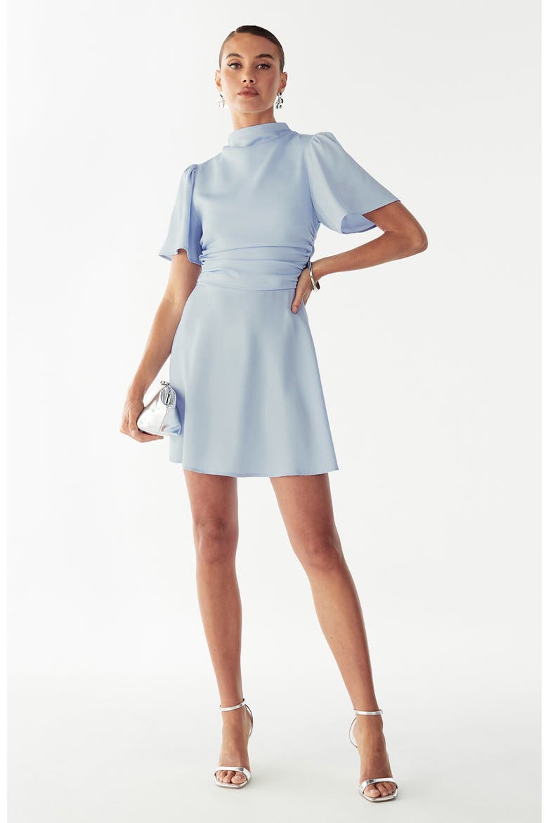 Saray Mini Dress, Alternate, color, Icy Blue