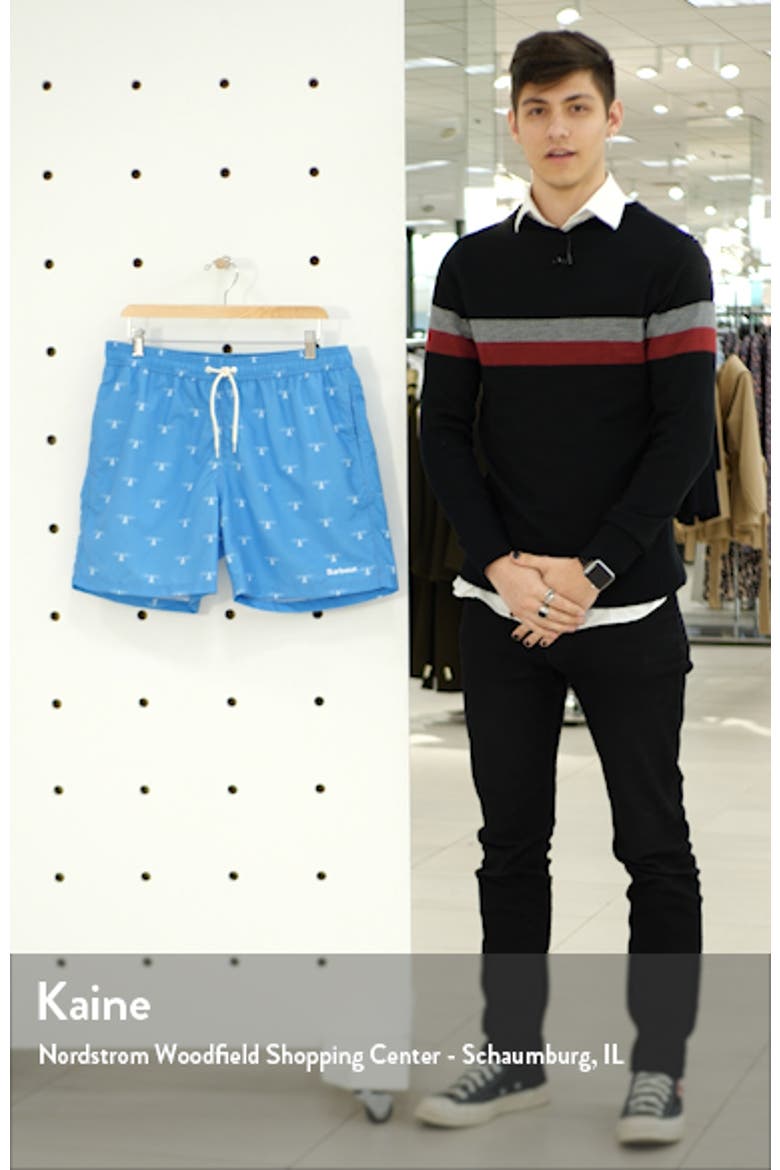 Coastal Print Swim Trunks video