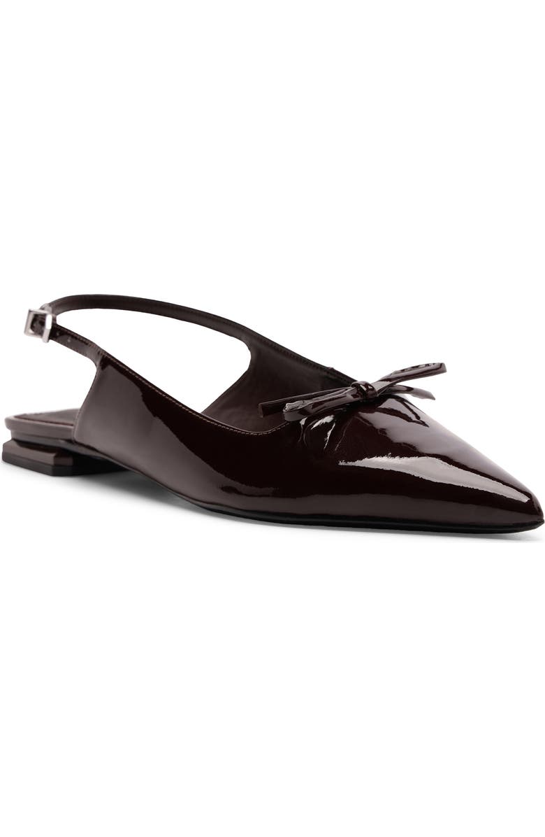 Schutz Violetta Sculpt Pointed Toe Slingback Flat, Main, color, Maplewood