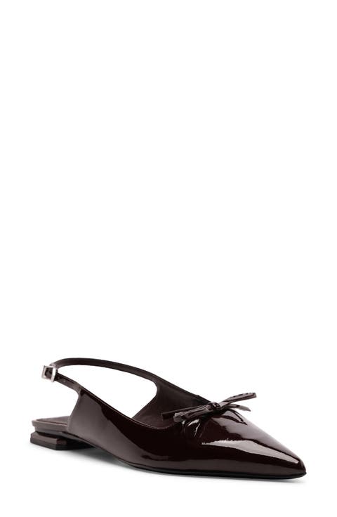 Violetta Sculpt Pointed Toe Slingback Flat (Women)
