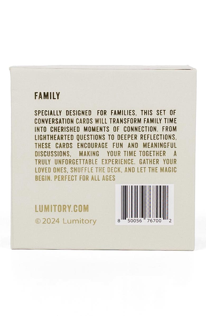 Lumitory Family Conversation Cards, Alternate, color, Champagne