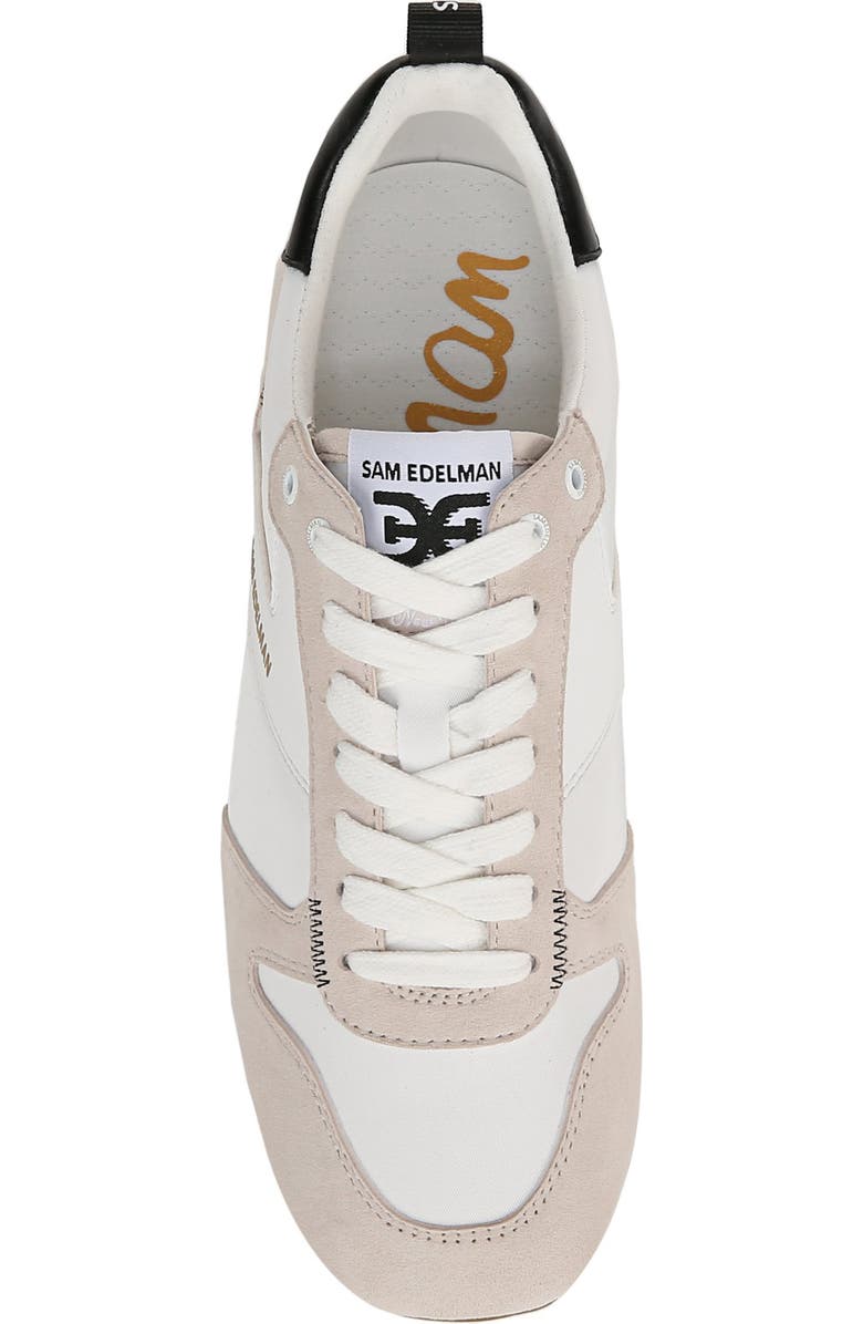 Sam Edelman Zaria Low Top Sneaker, Alternate, color, White/ Black