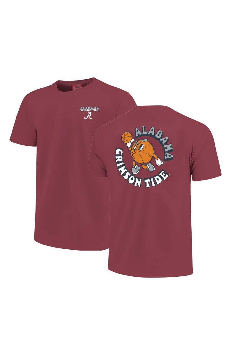 IMAGE ONE Youth Crimson Alabama Crimson Tide Comfort Colors Basketball T-Shirt, Alternate, color, 