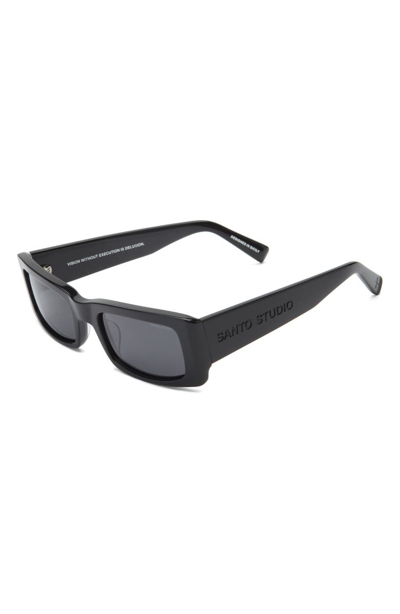 SANTO STUDIO Forma Polarized Rectangular Sunglasses, Alternate, color, 
