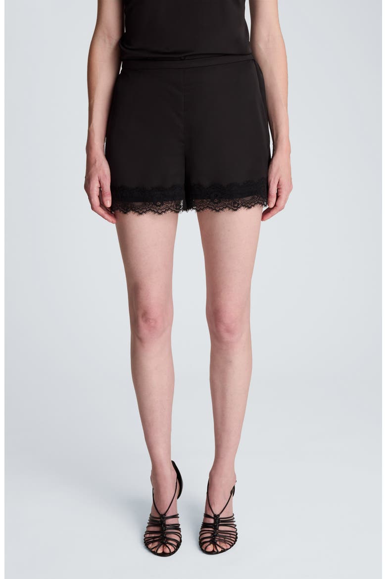 Tonal Lace Shorts, Alternate, color, BLACK