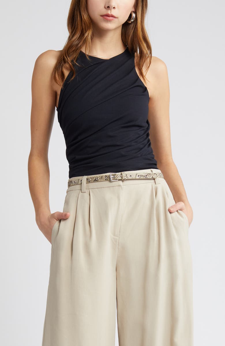 Open Edit Side Ruched Tank, Main, color, 