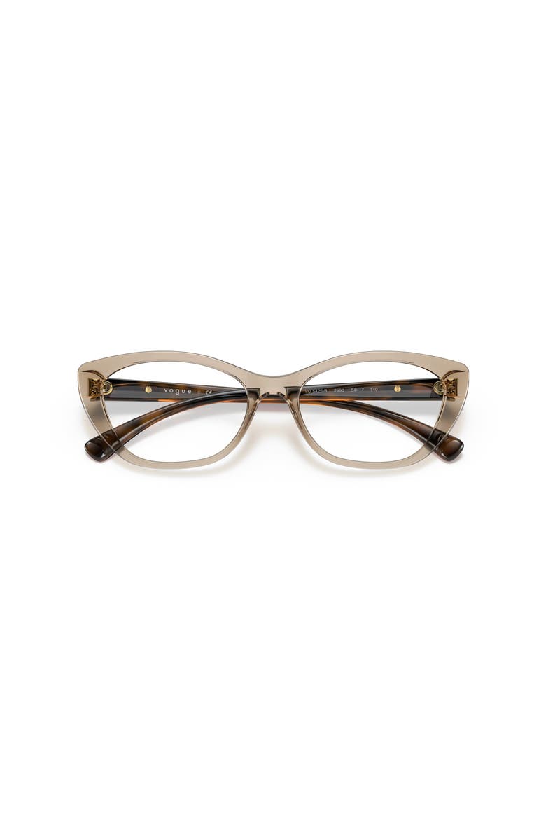 54mm Oval optical glasses, Alternate, color, Brown