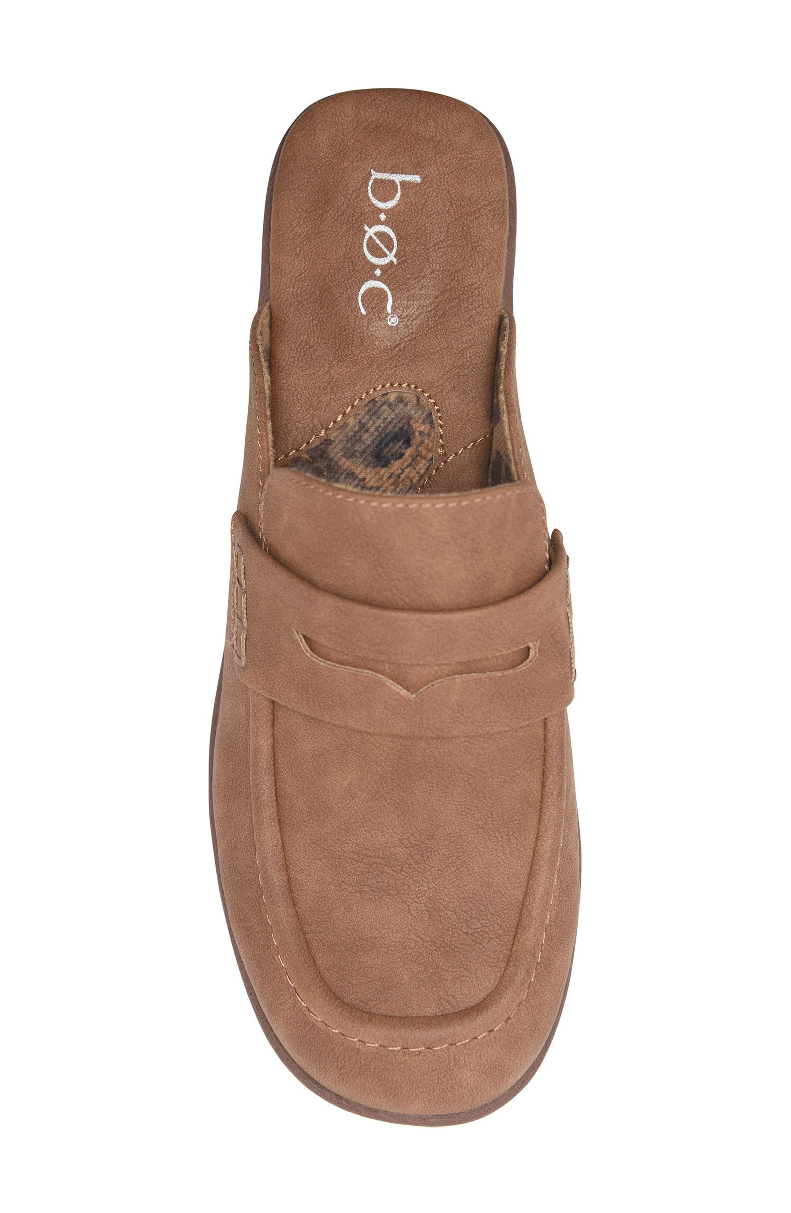 Amabella Faux Leather Mule, Alternate, color, BROWN NUBUCK