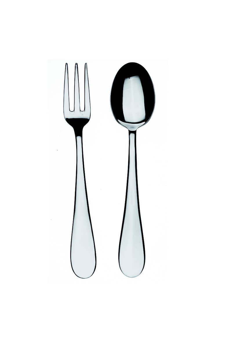 Natura Serving Set - 2 Pieces, Main, color, Silver