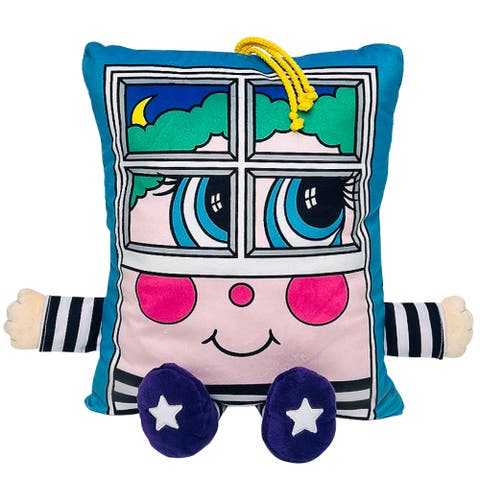 Window Rattler Plush, 2In1 Toy & Pillow